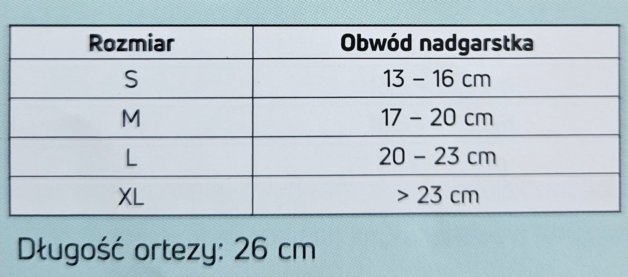 Orteza nadgarstka z kciukiem