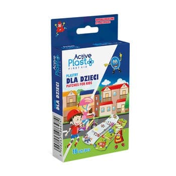 Plastry dla dzieci 16 SZTUK ACTIVEPLAST