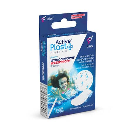 Plastry wodoodporne 16 SZTUK ACTIVEPLAST